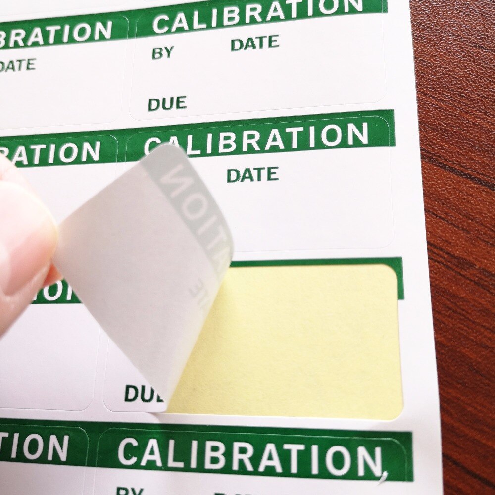 600 pcs/lot, 50x25mm CALIBRATION work stickers, Self-adhesive gloss paper label sticker, Item No. GU03