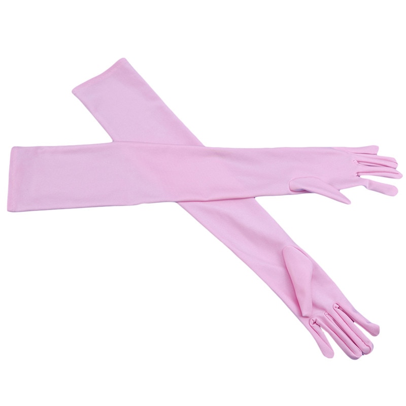 Frauen Handschuhe Lange Handschuhe Herbst Winter fest Farben Weibliche Satin- Oper Abend Party Prom Kostüm Handschuh