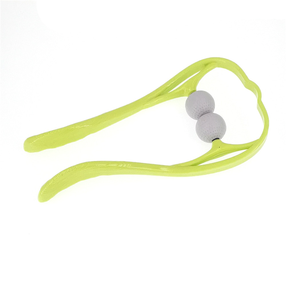 Plastic Druk Punt Therapie Nek Massageador Massagem Verlichten Hand Roller Nek Massager Voor Nek Schouder Trigger Punt: Green-Golf Ball