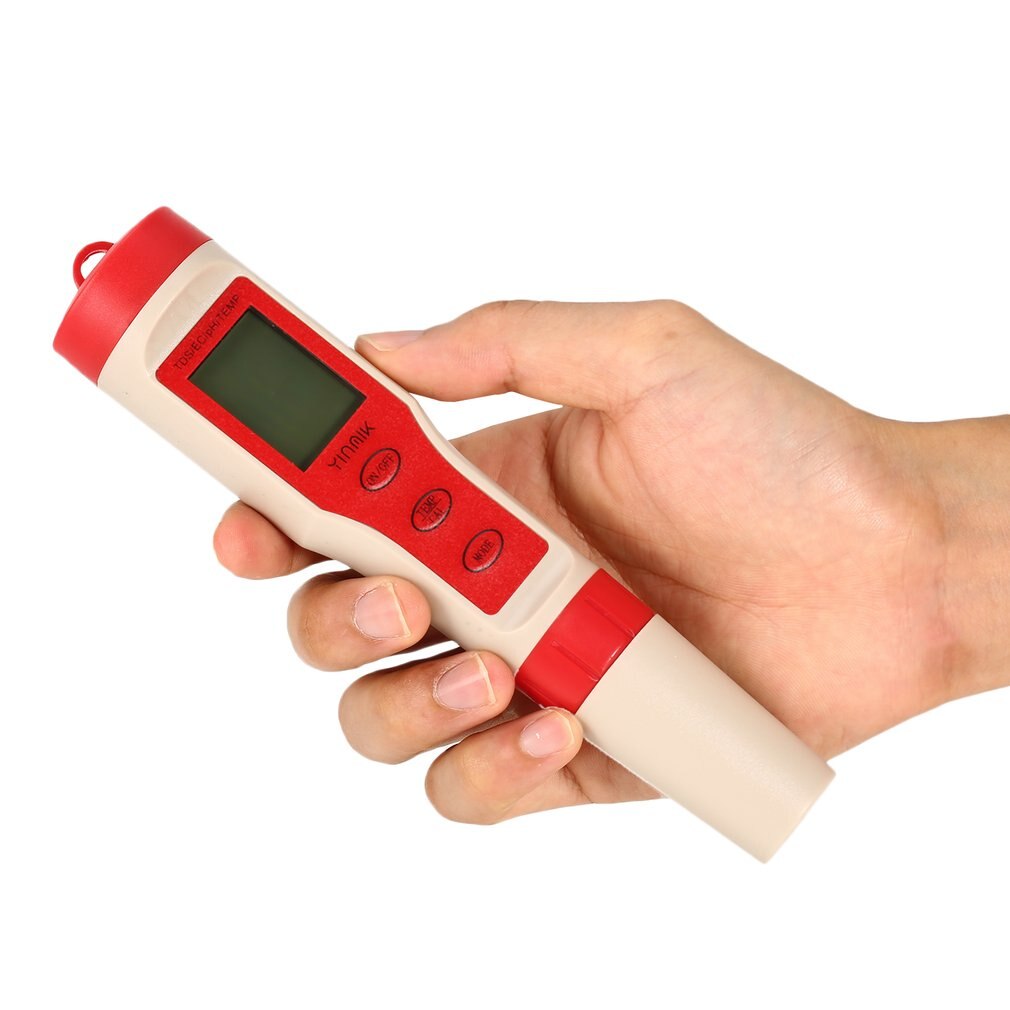 4 in 1 Digital Water Analyzer pH Monitor TDS EC Temperature Meter LCD for Aquarium Acidometer Thermometer Measuremen