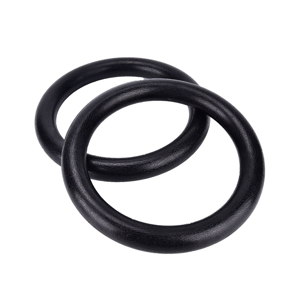 2Pcs ABS ring Portable Crossfit Gymnastics Rings Gym Shoulder Strength Home Fitness Training Equipment