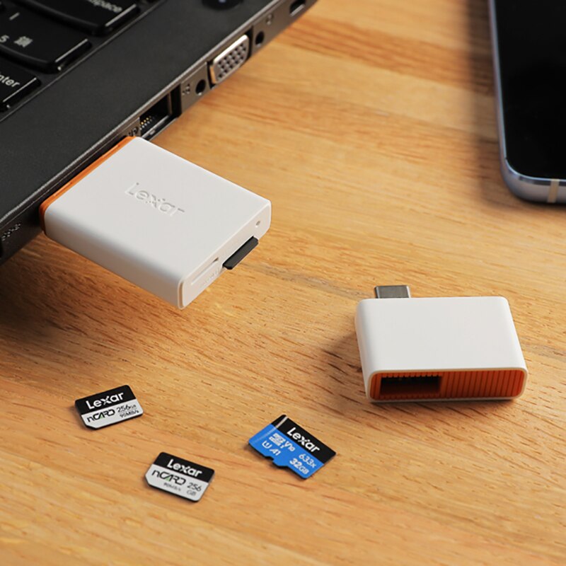 Lexar Card Reader Type C to USB SD Micro SD TF Card Reader Memory Card Adapter NM Card USB 3.1 Card Reader nCARD Reader