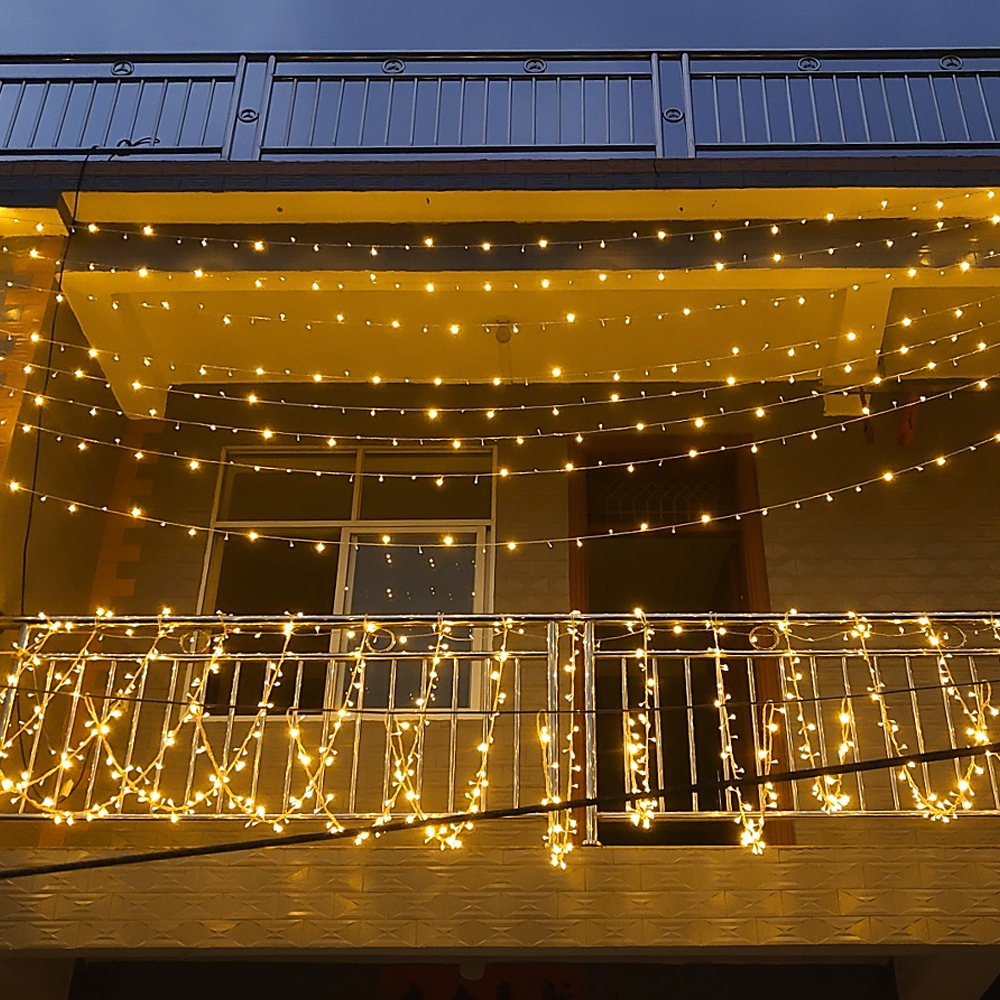 110V 220V extérieur éclairage rideau guirlande mur LED lampes de mariage fête jardin chaîne décoration de la maison fée lumière