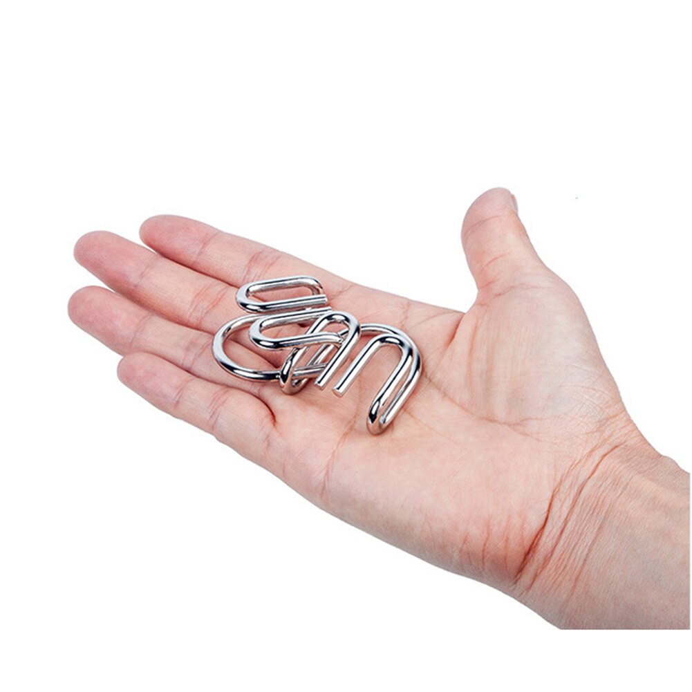 Nine-link toy intelligent brain storm adult children metal puzzle ring solution children's educational toy iq game for adults