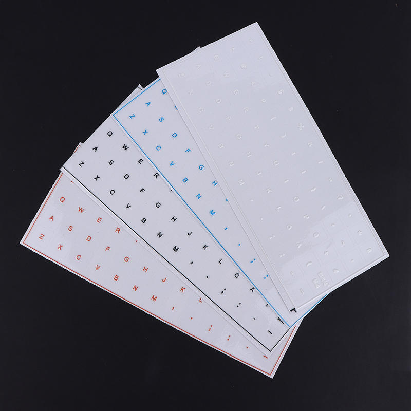 German Tear-Off Film Keyboard Sticker With Tweezers Desktop Laptop Key Sticker Single Film Universal Transparent Sticker