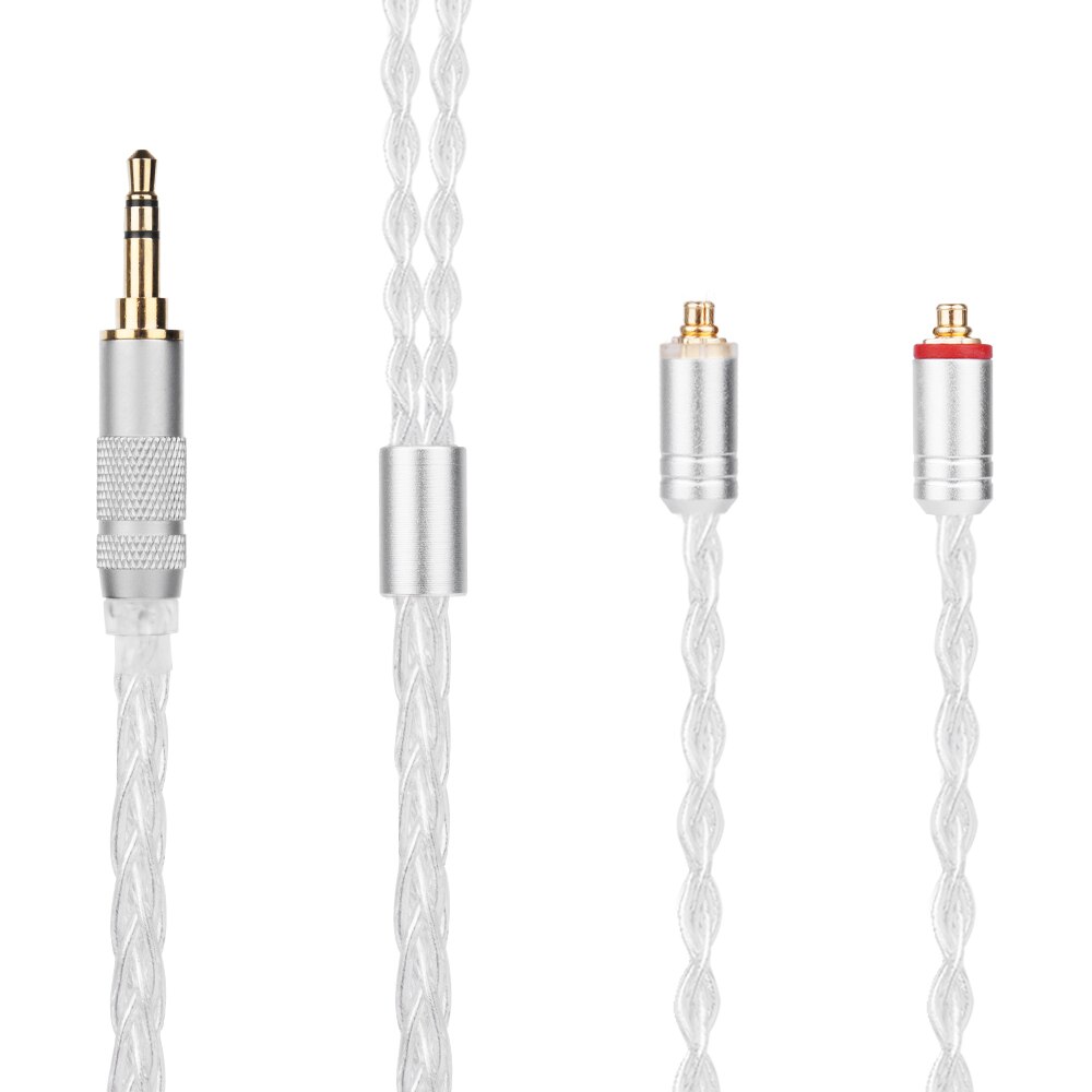 Ak yinyoo 8- adriges, versilbertes kopfhörerkabel ( 3.5/2.5/4.4mm /2 -pin) für yinyoo bl -03 ccz kbear  ks1 ks2: Mmcx 3.5