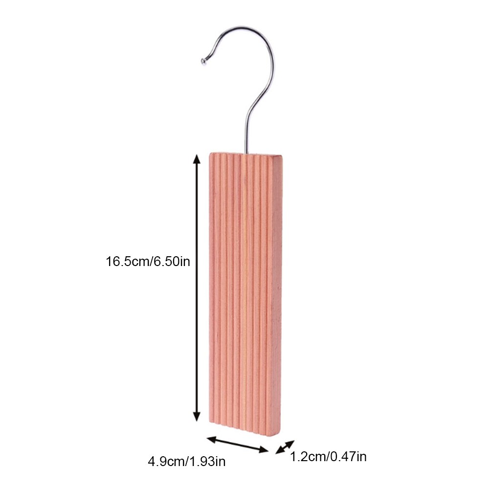 6Pcs Natural Cedar Hooks Moth Protection Cedar Hangers for Clothes Wardrobes Closets Cloakrooms Wardrobe Clothes Drawer