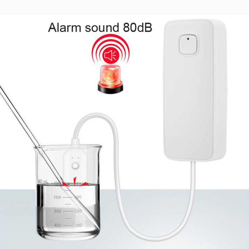 Tuya WiFi Water Leakage Alarm Independent WiFi Water Leak Sensor Detector Flood Alert Overflow Alarm System Tuya Smart Life