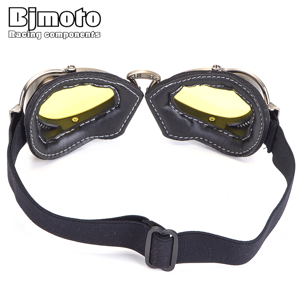 Gafas Vintage a prueba de viento y polvo para casco de motocicleta, gafas para Cruiser Cafe Racer, gafas de piloto