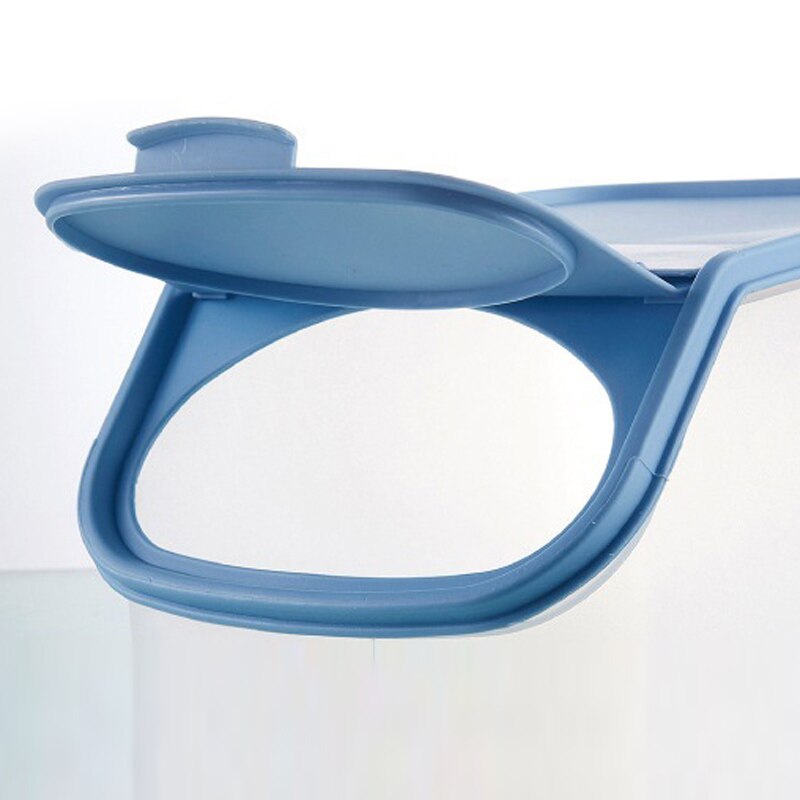 Dried Food Storage Sealed Box With Measuring Cup Plastic Kitchen Cereal Flour Rice Bin Bean Grain Container Organizer