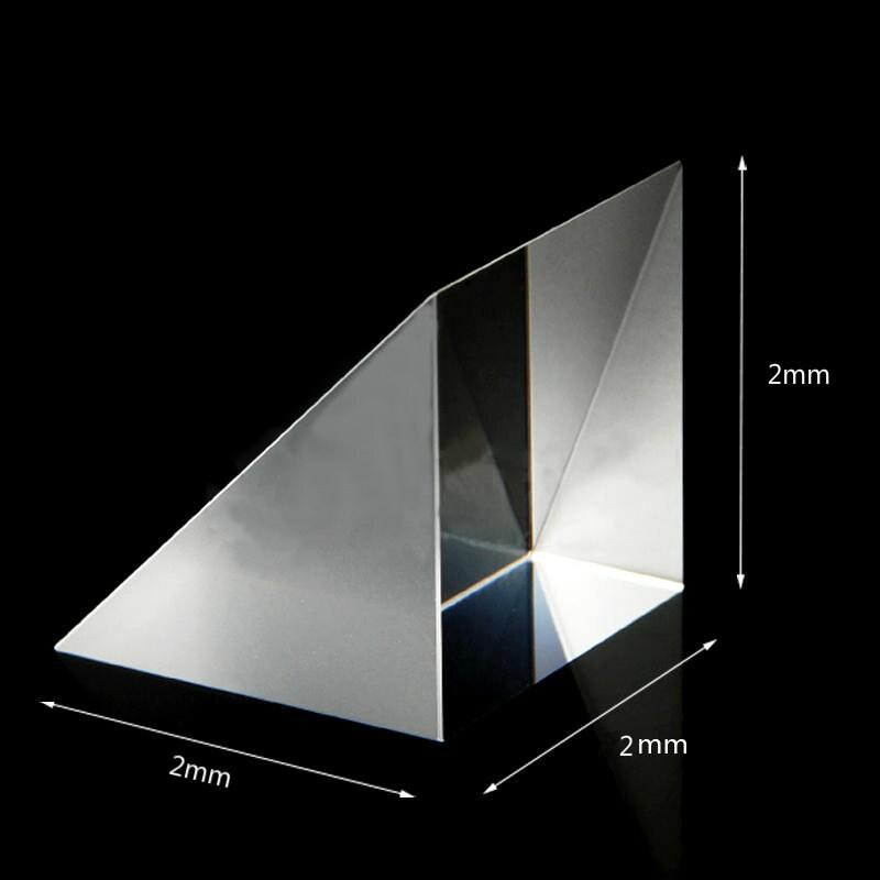 Réflexion totale à 90 degrés, expérience physique réfraction des rayons du verre optique, Triangle à Angle droit, prisme isocèle