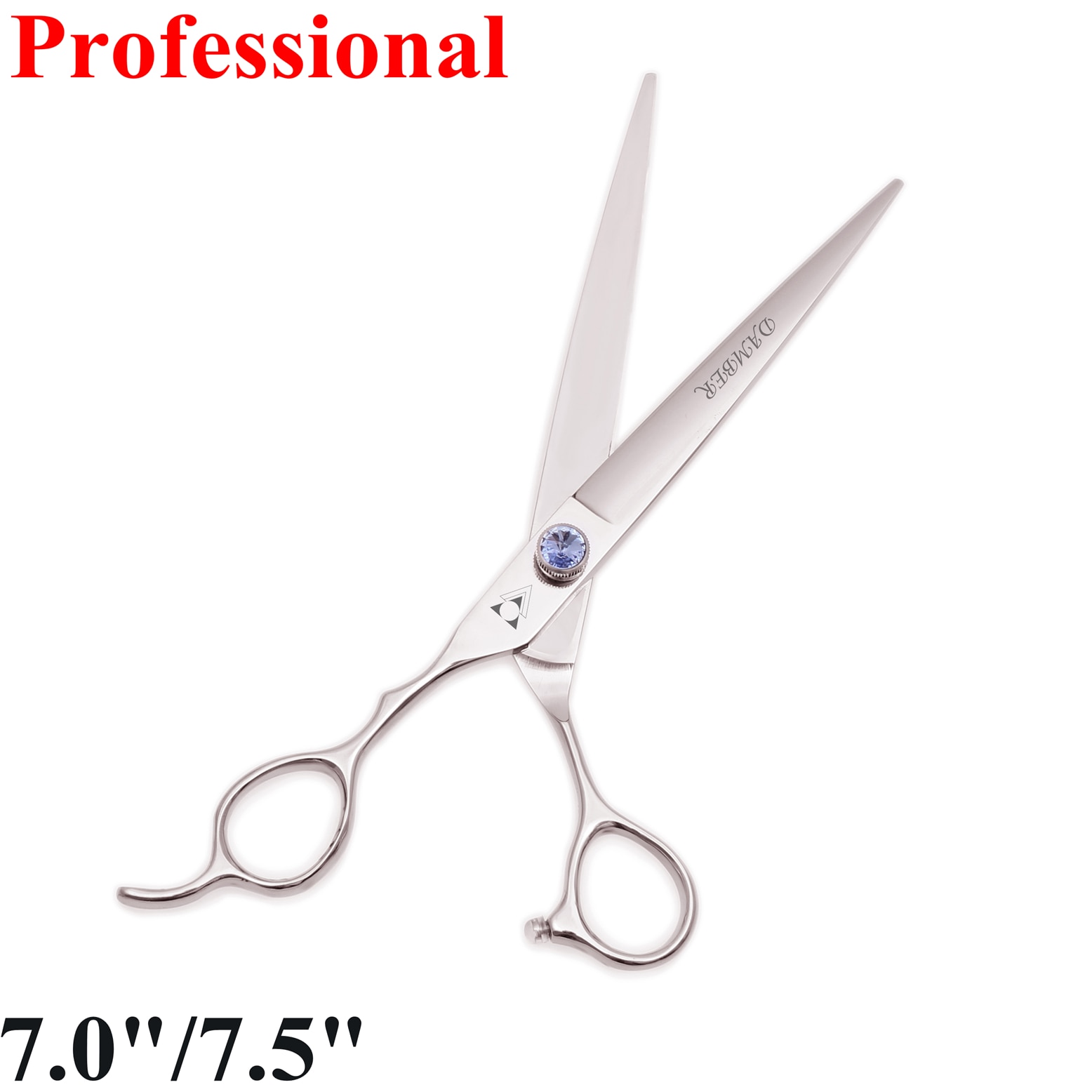 7.0 7.5 Hair Scissors Left Handed Hair Cutting Shears Dog Scissors 440C Hairdressing Pet Grooming Scissors 8003#