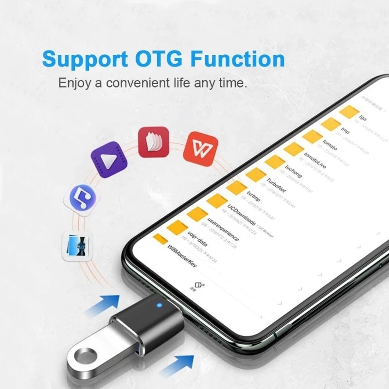 Adapter OTG typu C USB C na USB3.0 OTG Typ złącza OTG Typ C Konwenter do Macbooka Pro Xiaomi Huawei czytnik pamięci flash