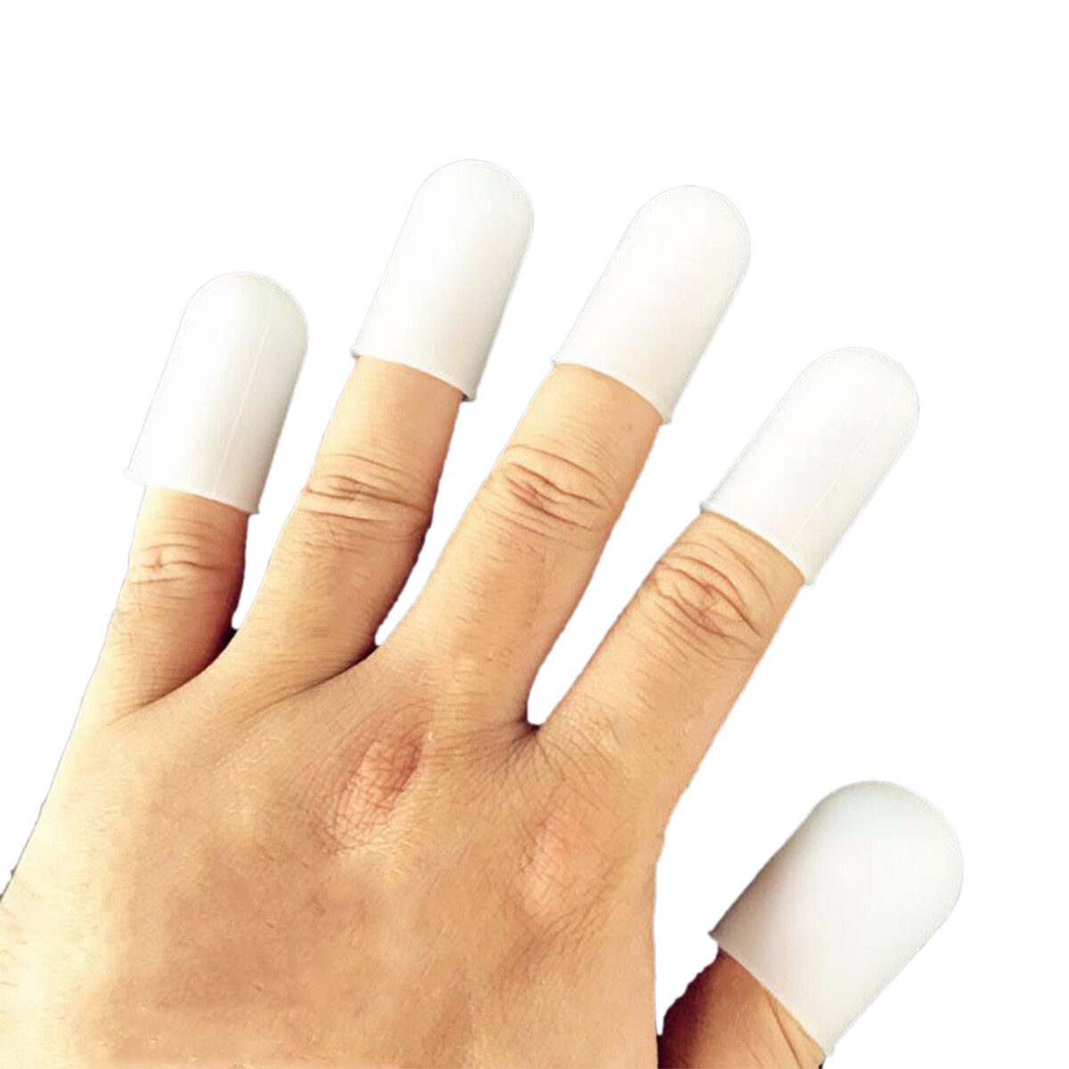 Anti-skold finger ærmer i silikone fingerspids isolering finger ærmer anti-skrid anti-skold finger armer