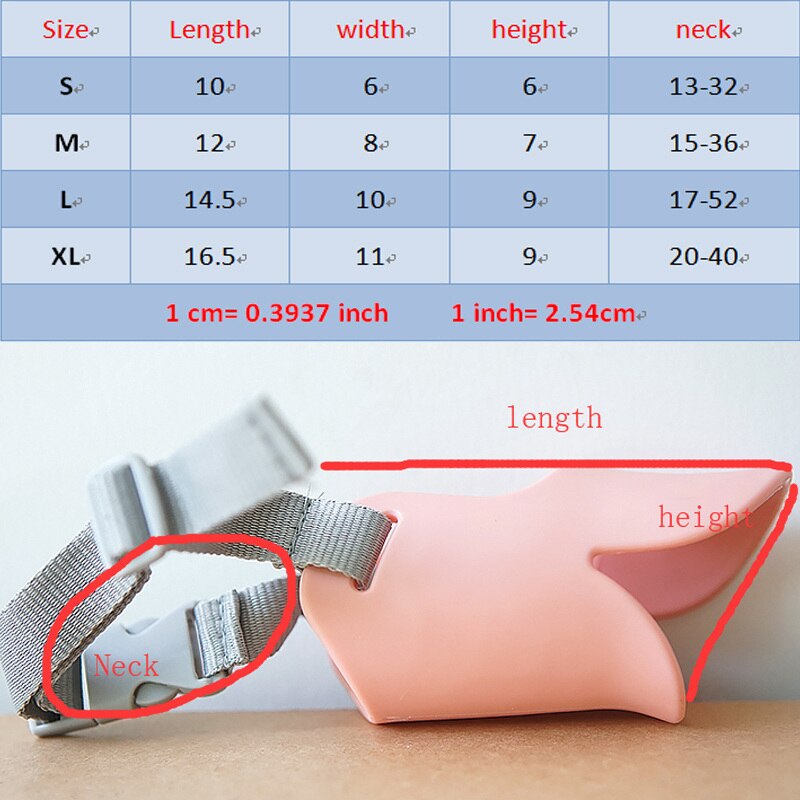Dog Muzzles Mouth Mask Dogs Anti Barking Bite Head Muzzle Adjustable Training Pet Product Dog Duck Muzzle Dog Accessories YT0009
