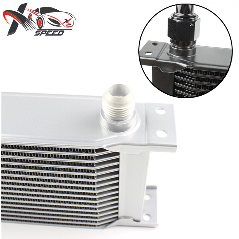 19 rows oil cooler automotive engine transmission automotive upgraded aluminum alloy oil cooler assembly