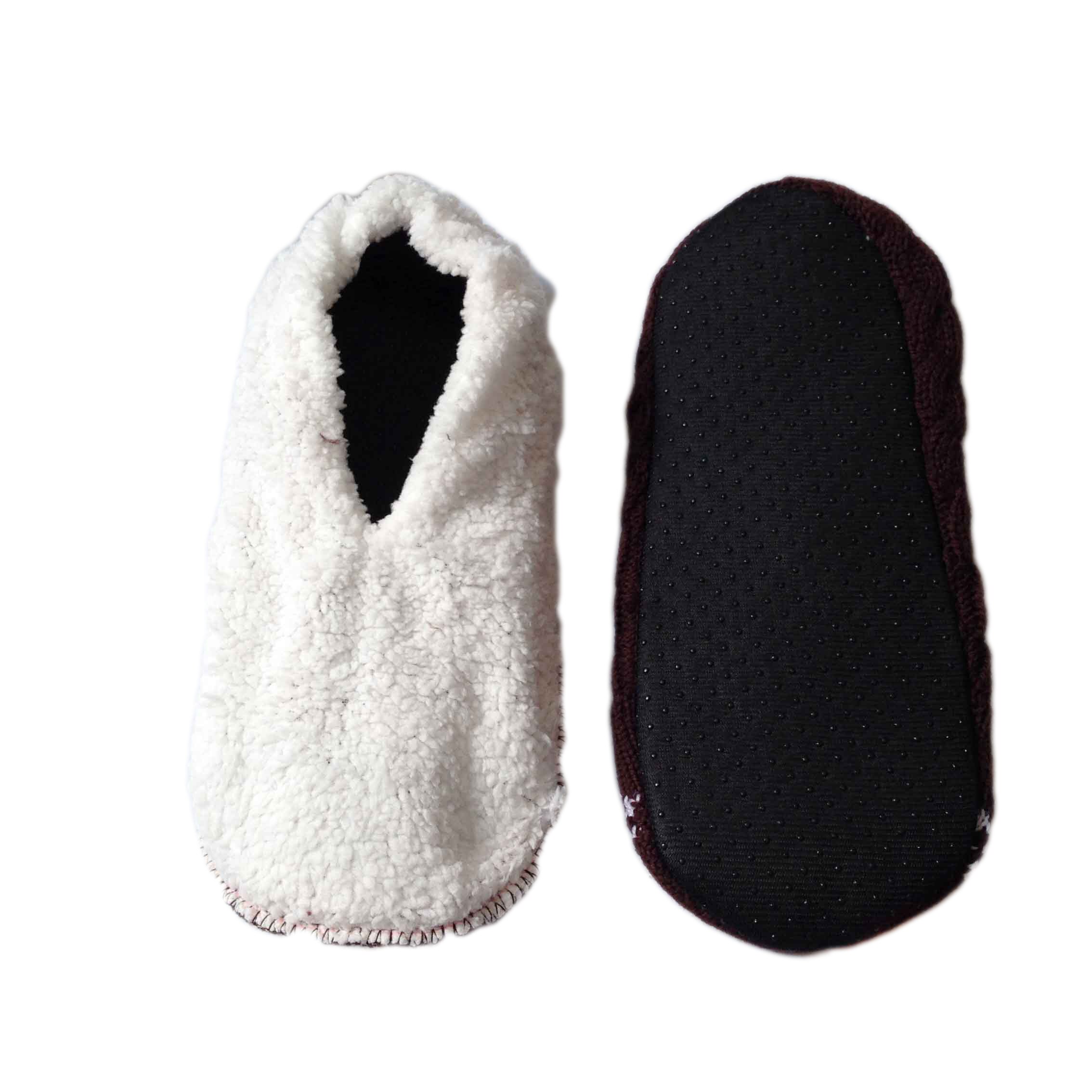 Calcetines de felpa para hombre, calcetín tejido, interior, Color sólido, calcetines de suelo, zapatos, calentador de invierno, pantuflas de fondo suave para dormitorio