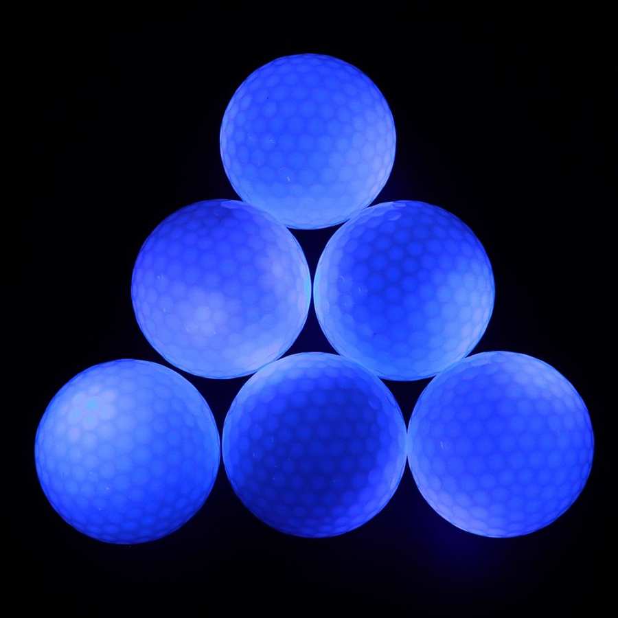 Selvlysende kugler attraktive ledede lyskugler lavet af syntetisk gummi attraktive 3 farvesfærer nat og dag træning