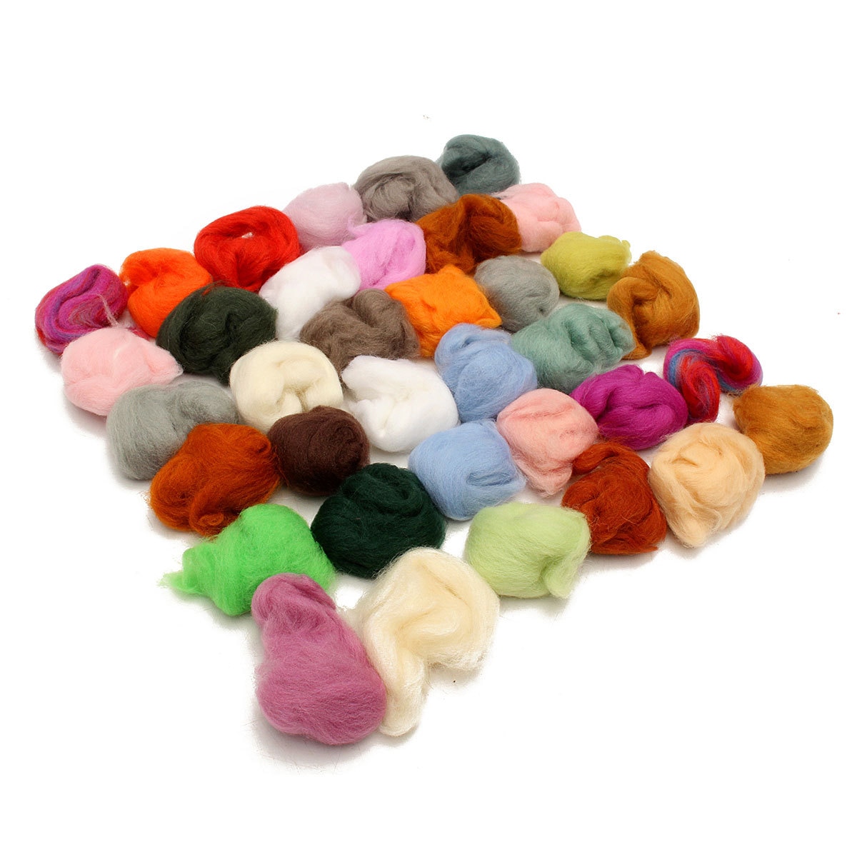 Color Raw Felt 36 Colors 3g/bag Merino Wool Fibre Roving For Need... – Grandado