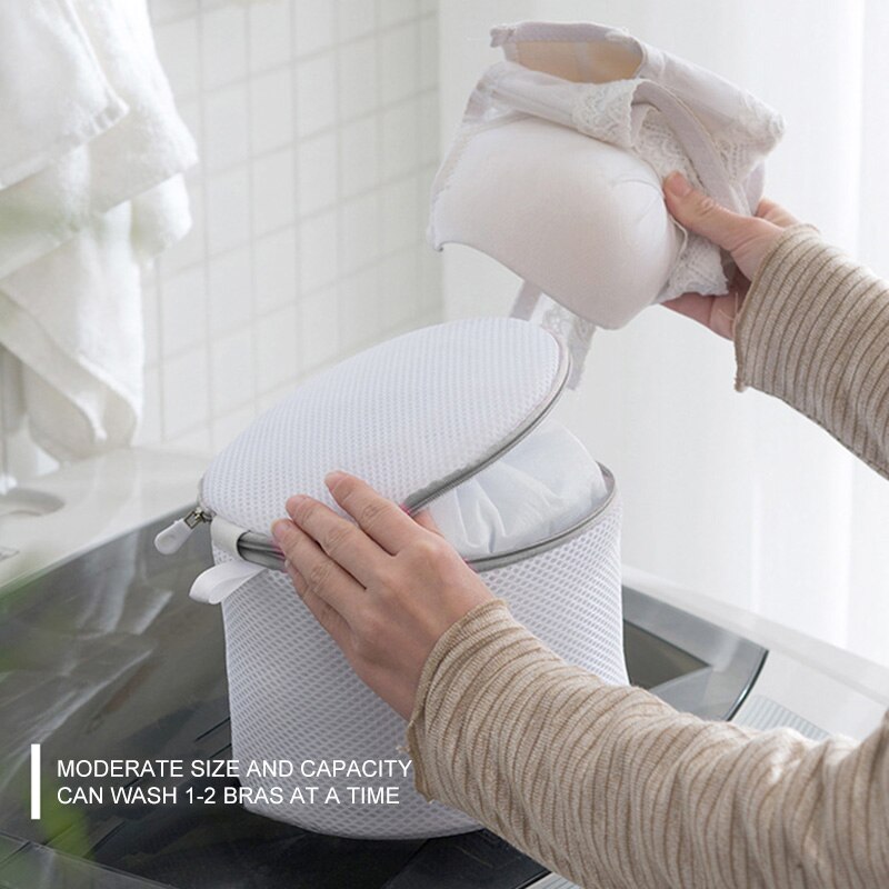 Waszak met rits, bh-sokken, ondergoed, kleding, wasmachine, beschermnet, netzakken