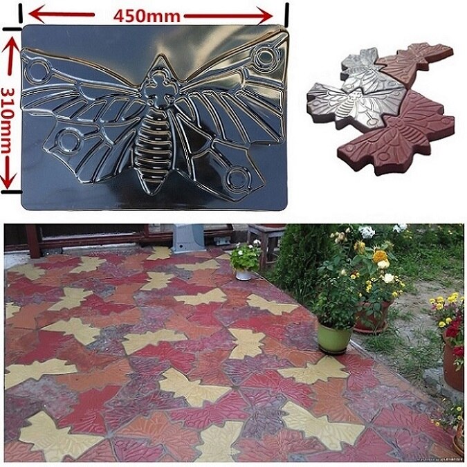 Jardin marche chaussée moule brique pierre route ciment béton moules chemin fabricant réutilisable bricolage pour jardin décoration outil: 15