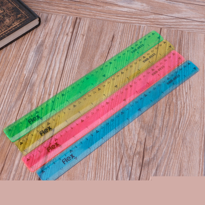Régua flexível criativa de 30cm, régua macia colorida * dls *