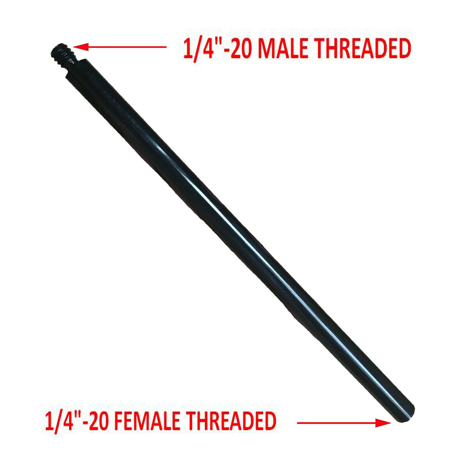 STATIV 6 &quot;METALL VERLÄNGERUNG Verlängerung ROHR 1/4&quot;-20 GEWINDE METALL HD KAMERA Adapter