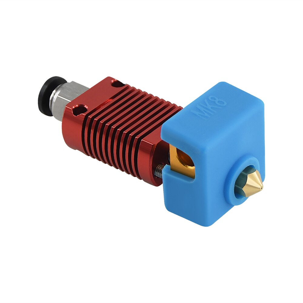 Mk8 montado extrusora kit final quente para ender 3 CR-10 impressoras 1.75mm 0.4mm bico de alumínio bloco aquecimento acessórios da impressora 3d