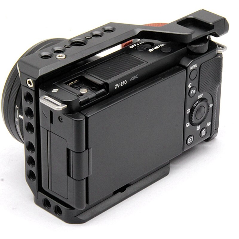 Support de stabilisateur de caméra avec Extension de poignée, trous filetés ZV-E10, plaque à dégagement rapide, pour Sony 1/4
