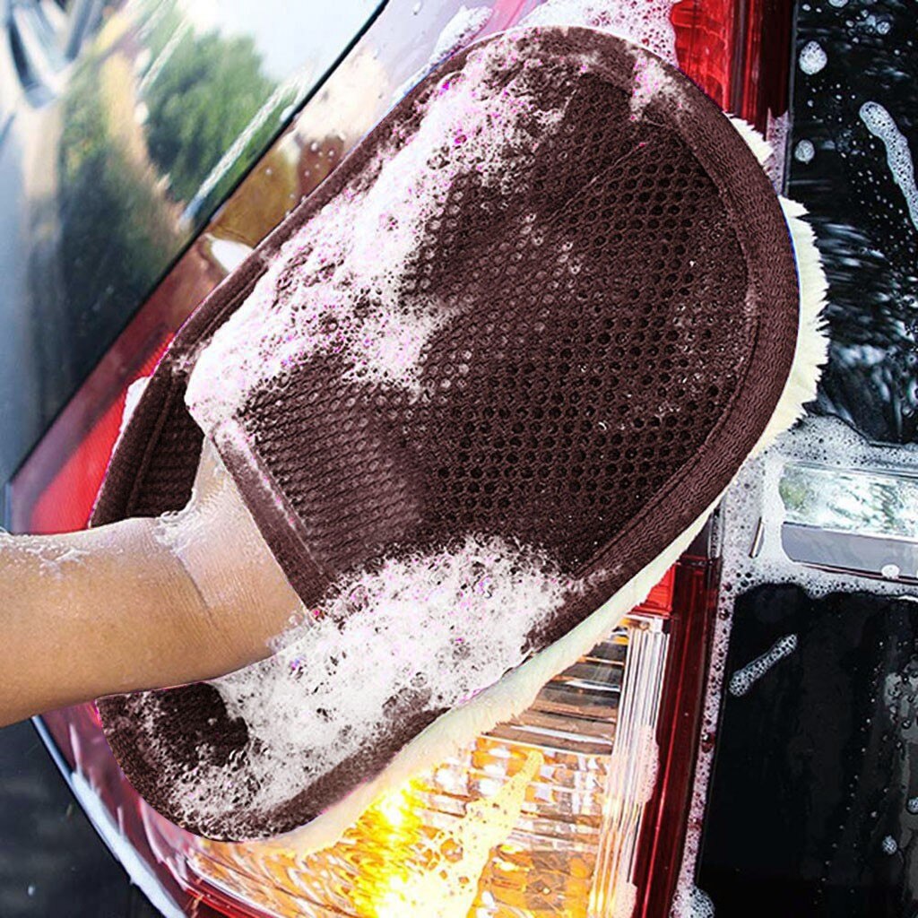 Microfiber Wool Soft Auto Car Washing Glove Cleaning Car Cleaning glove Motorcycle Washer Care Wash care tools Car Accessories