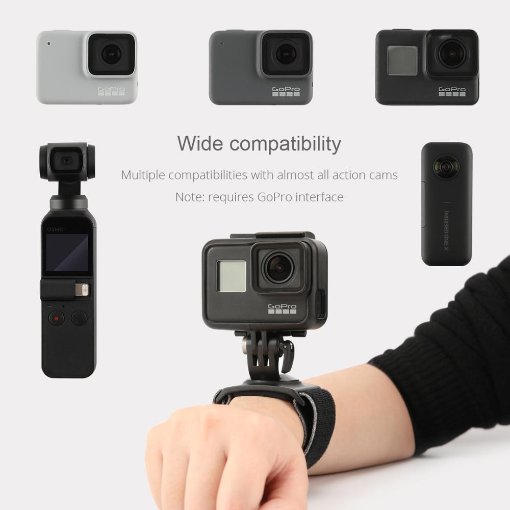 Dji osmo pocket gimbal tilbehør håndledsrem & l beslag holder & tilbehør mount & rygsæk klip til osmo lomme beslag