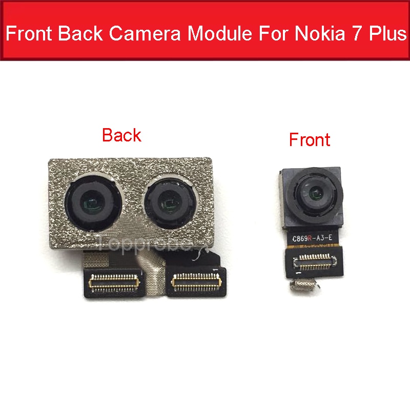 Grande Parte Posteriore Della Macchina Fotografica per Nokia 7 più 7 più 7 + TA-1046 TA-1055 TA-1062 6 in Difensore centrale telecamera con Cavo a Nastro Della Flessione di Ricambio