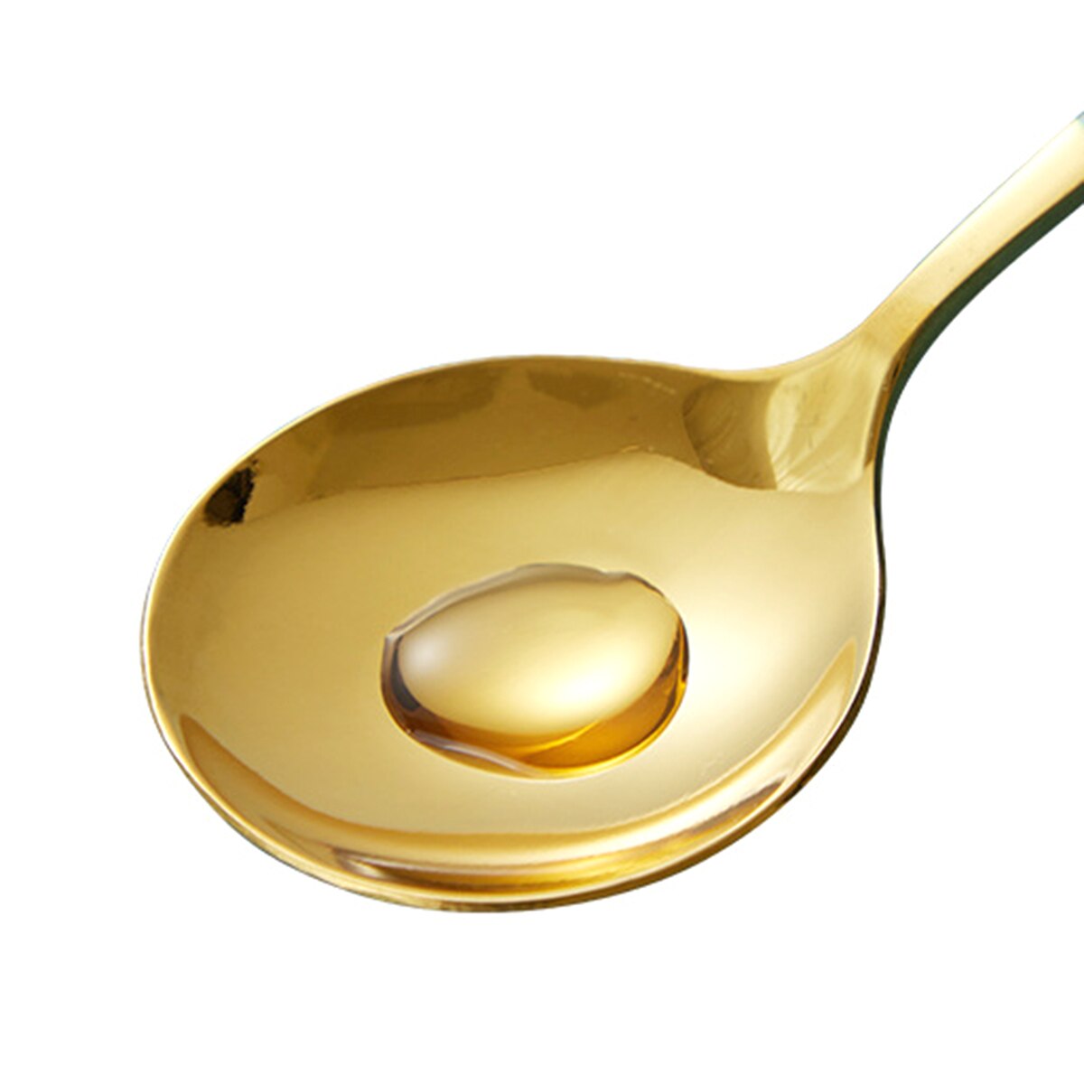 Large Soup Spoon, Stainless Steel Round Head Table Spoon Dinner Serving Accessories for Home Kitchen