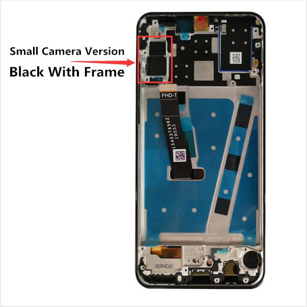 2312*1080 AAA LCD Mit Rahmen Für HUAWEI P30 Lite Lcd Display Bildschirm Für HUAWEI P30 Lite Bildschirm nova 4e MAR-LX1 LX2 AL01: Black Small Camera