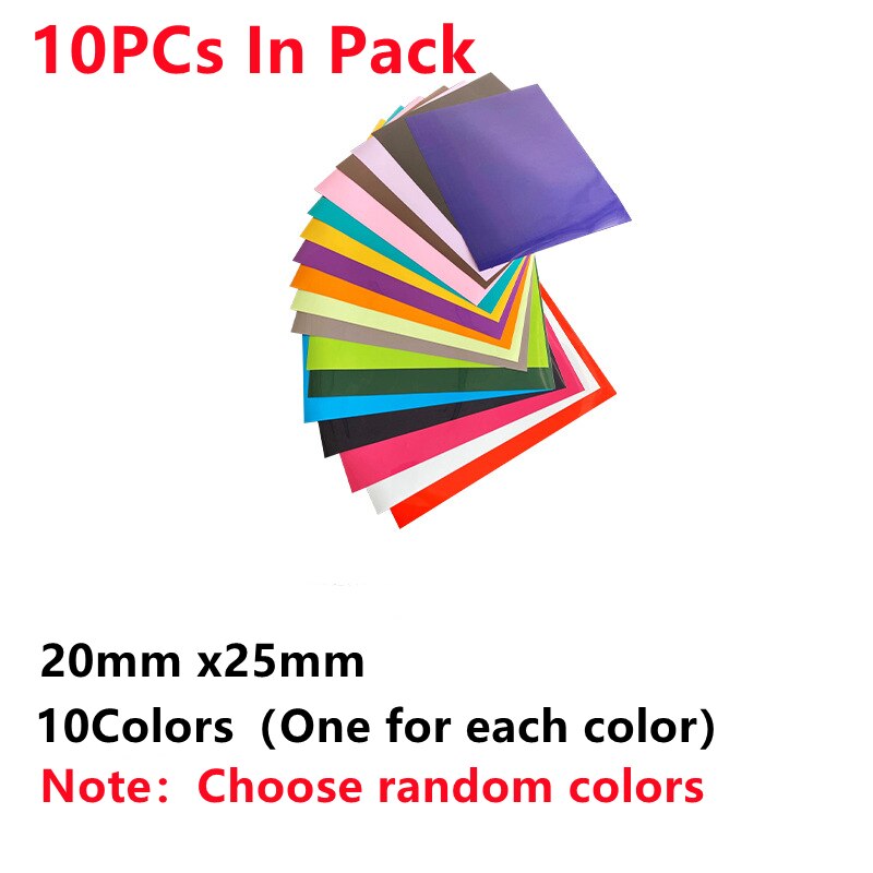 20cm x25cm Size PU Heat Transfer Vinyl Iron On HTV Printing Crop Number Patterns For T-Shirt Textiles Cricut Film Press Film: 10pcs in pack