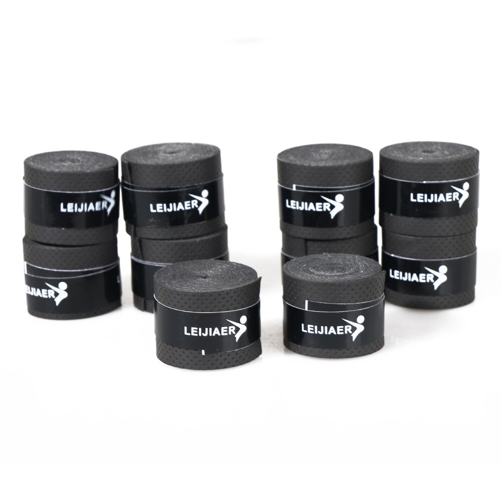 10 unids/lote raqueta de Tenis de la PU sobregrip antideslizante sudor absorbe suave de grifos Tenis raqueta amortiguador seco/vibración de mal gusto puños