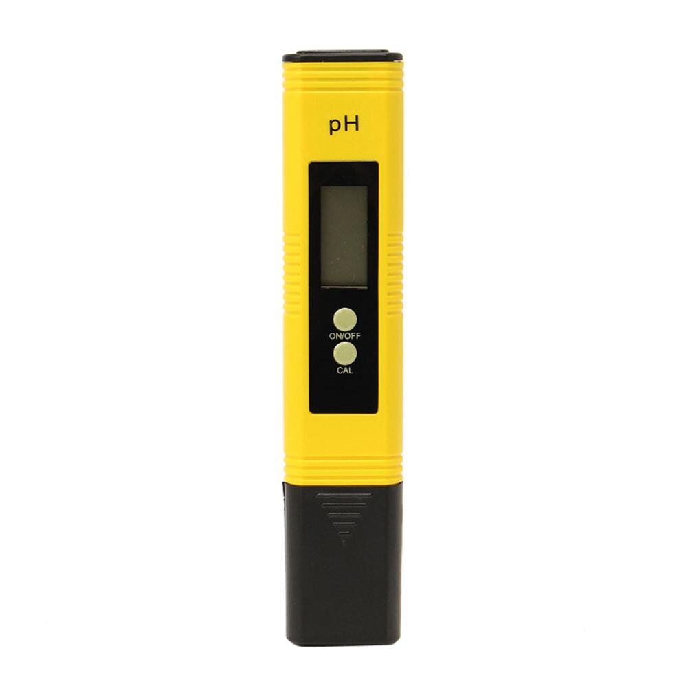 Portable Digital LCD Pen PH Meter Tester Aquarium Pool Water Monitor Wine Urine Automatic Calibration for Aquarium Swimming Pool: Yellow PH