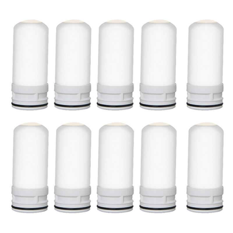 10 szt. Filtr wody do kranu ceramiczne wymienny wkład usunąć praktyczne trwałe: Default Title