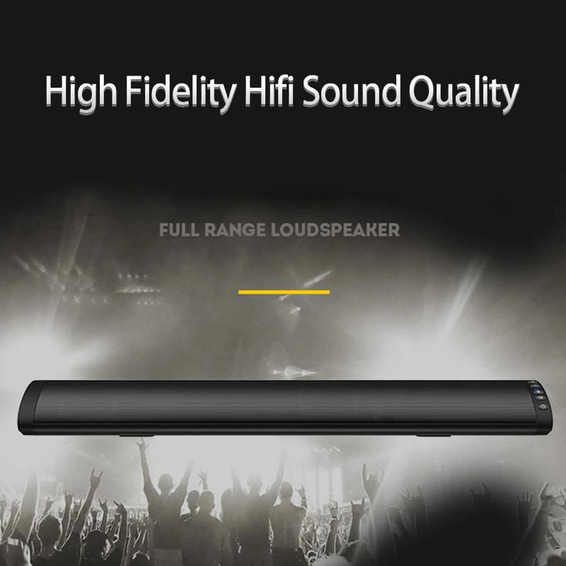20W Bluetooth Soundbar Wireless Speaker FM Music Home Theater Column Surround Stereo Sound Bar System For TV PC Smartphone