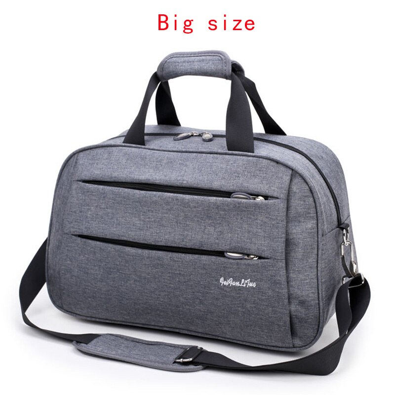 Mannen Business Reistas Grote Capaciteit Vrouwen Reizen Plunjezakken Bagage Handtas Outdoor Opslag Verpakking Cube Bagage Tote: Big Gray travel bag