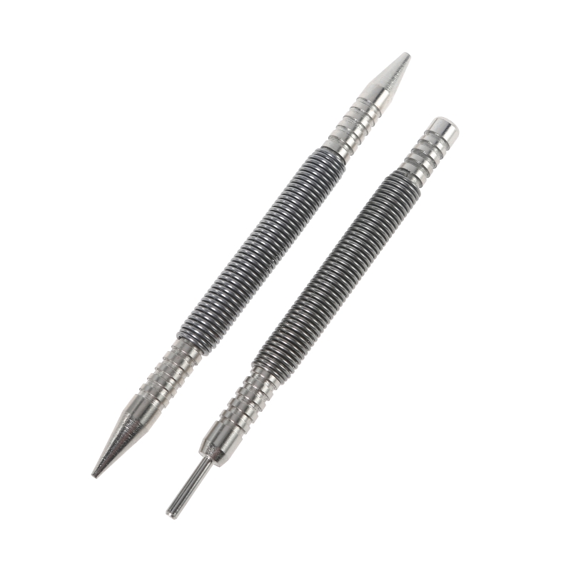2 Pcs Dual Head Nail Setter Kit Mark Hard Metal Surfaces for Home and Use Door Hinge Pin Punch Tool