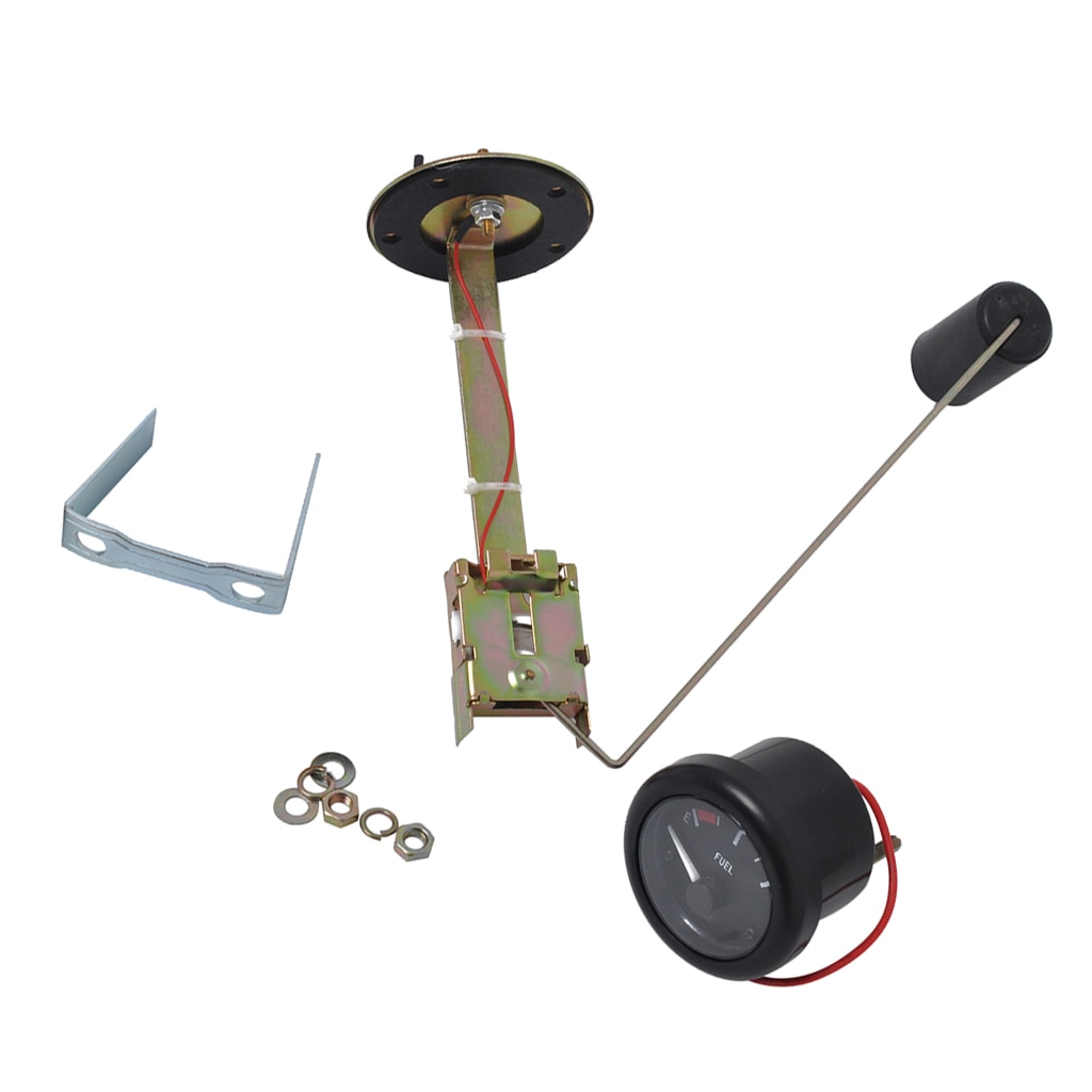 12v 52mm 2 " e -1/2- f indikator för nivåmätare för oljetank för marin båt
