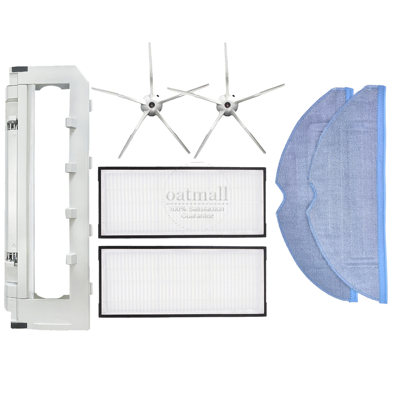 Accesorios para Xiaomi Roborock S7 / S7 Maxv Ultra Piezas de repuesto para aspiradora,Kit de recambios,Cepillo de rodillo,filtro hepa aspiradora,Paño para fregona: Chocolate