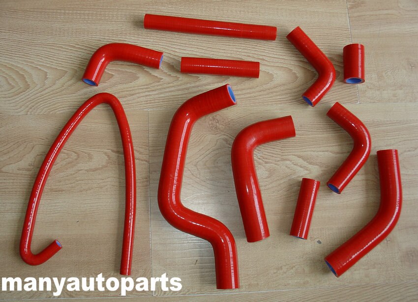 DUCATI MONSTER S4 2001-2002/S4R 2003 2007 SILICONE | Tuyau de refroidissement de radiateur noir