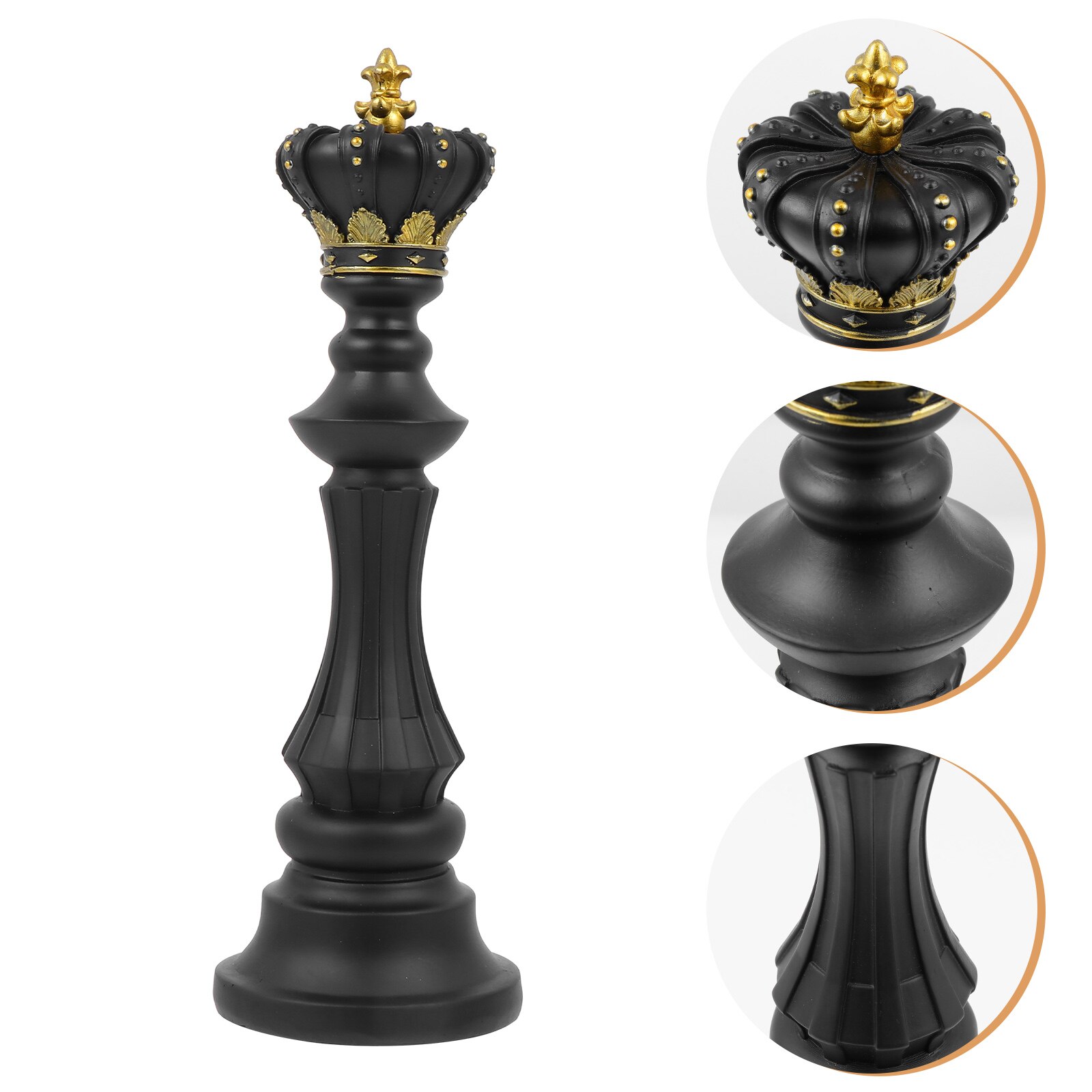 Moderne elegante schaakstuk sculptuur decoratie