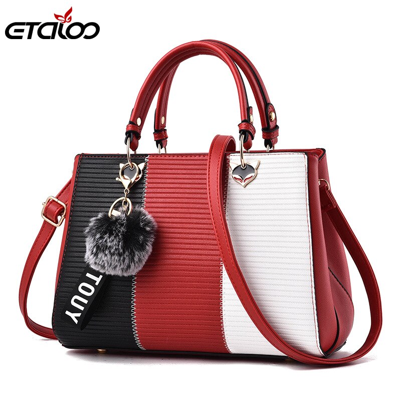 Women's Handbags Leather Bags for Women Casual Tote Ladies Bags Bolsos Fur Women Messenger Bags