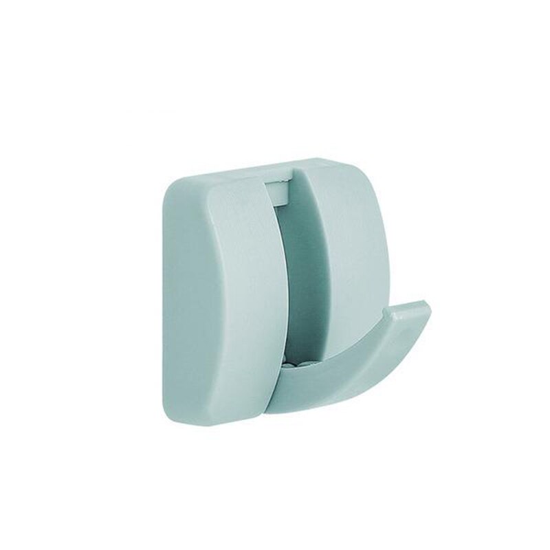 candy color hidden hook, strong non mark adhesive hook, no hole, load-bearing and nail free hook on domestic wall: Light Green