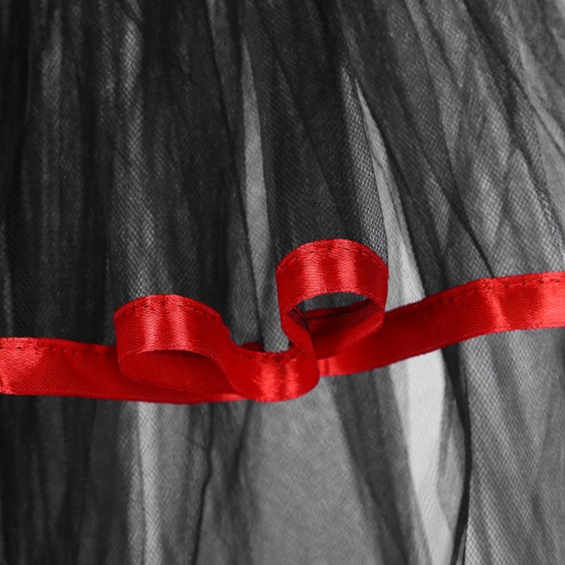 Womens Ballet Dance Tulle Tail Tutu Skirt Contrast Color Satin Trim Layered Ruffle Cake Party Bustle Bubble Underskirt Lingerie