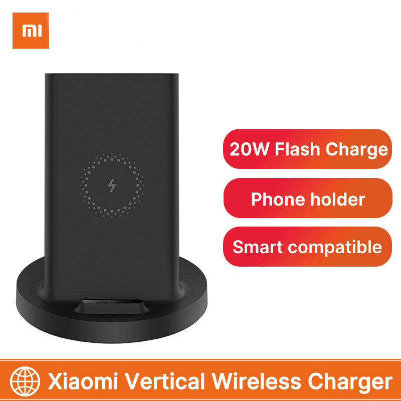 Xiaomi vertikales kabelloses ladegerät 20w max blitzladung qi-kompatibel mehrere sichere ständer horizontal für  mi 9 (20w)  mix 2s