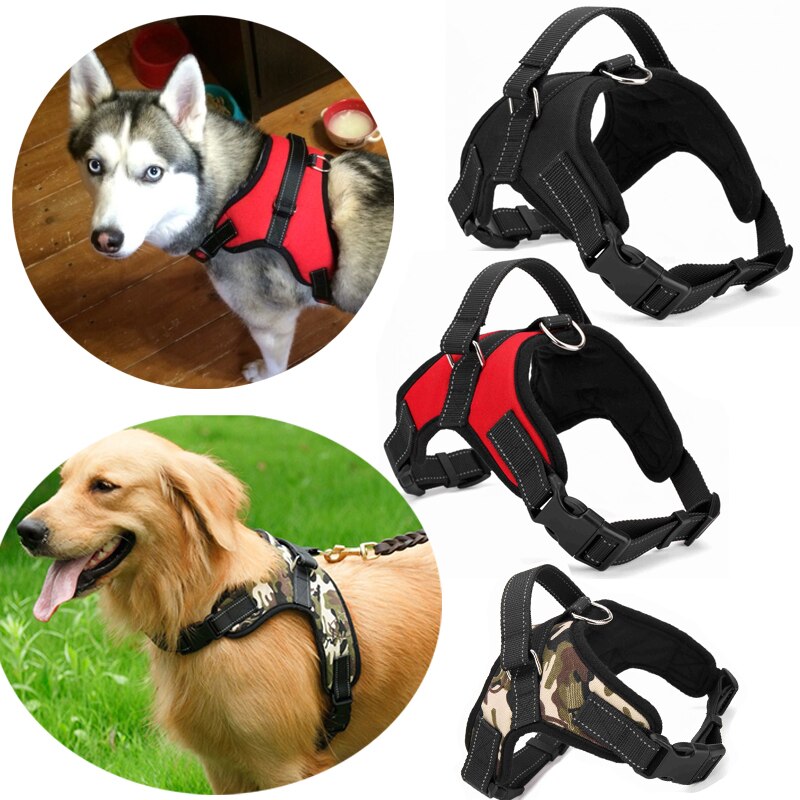 4 kleuren s/m/l/xl verstelbaar puppy groot hondentuig voor honden dieren huisdier wandelen handriem hondenbenodigdheden nylon hondentuig